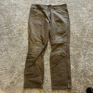 Kuhl Pants Mens 36x30 Vintage Patina Rydr Straight Leg Distressed Workwear Brown